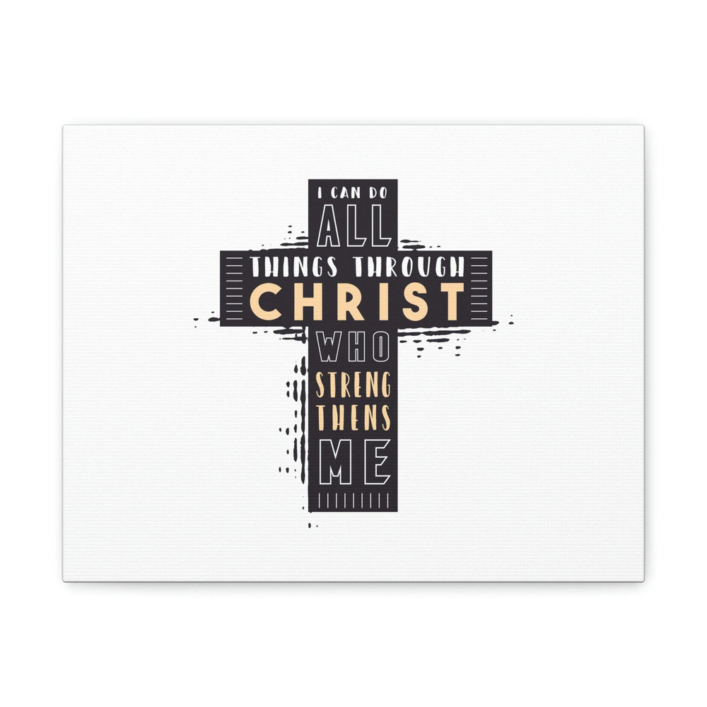 Scripture Walls Things Through Christ Philippians 4:13 Cross Christian Wall Art